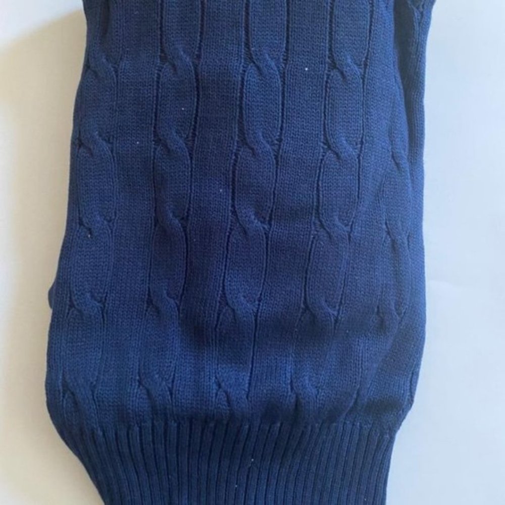 Polo Ralph Lauren Men's Blue Cable Knit Cotton - Picture 4 of 7